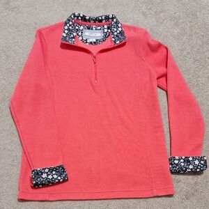 Onyx Coral Kids Sweater with Floral Collar